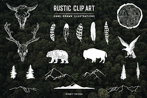 Rustic Clip Art Volume 4