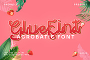 Gluefint - Acrobatic Retro Font, a Handwritten Font by Dhabee (Thumbnail 1 of 11)