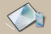 Tablet & Phone Mockup, a Device Mockup by lamorastudio (Thumbnail 1 of 8)