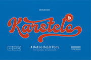 Karstelo | Retro Bold Font, a Script Font by Denustudios (Thumbnail 1 of 12)