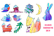 Winter animals set, an Object Graphic by Kotozoid (Thumbnail 2 of 6)