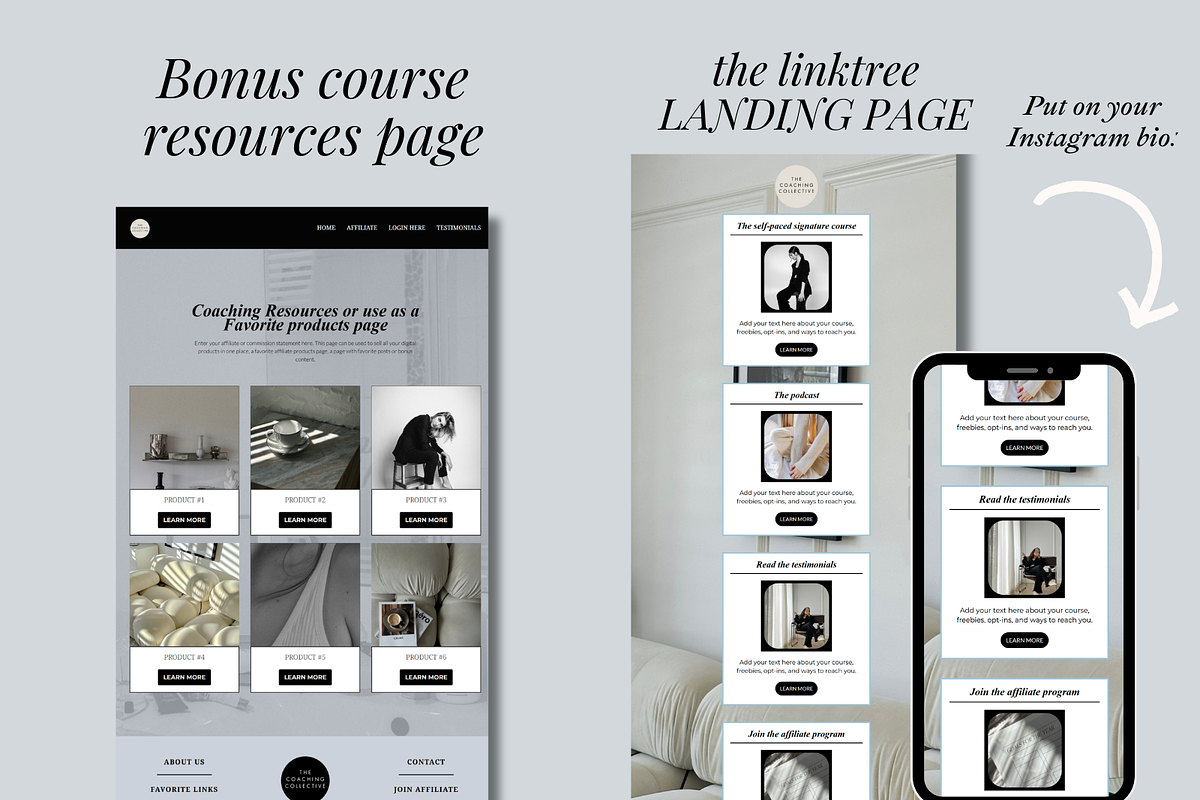 Kartra Coaching Membership Template, a Landing Page Template by Solana Creative Co. (Photo 4 of 12)