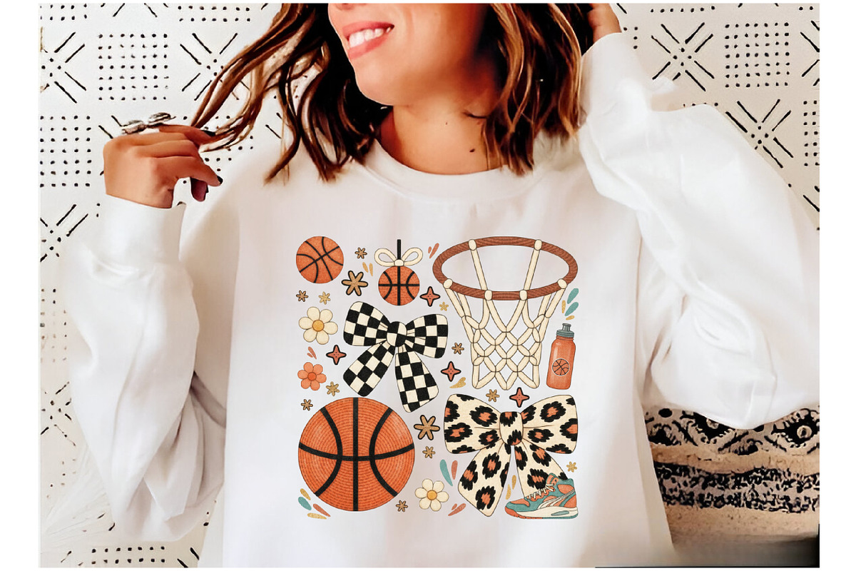 Basketball & Bows Faux Yarn Png, Bow, an Illustration by Designking (Photo 6 of 6)