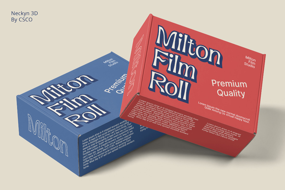 Neckyn 3D, a Sans Serif Font by Craft Supply Co. (Photo 5 of 8)
