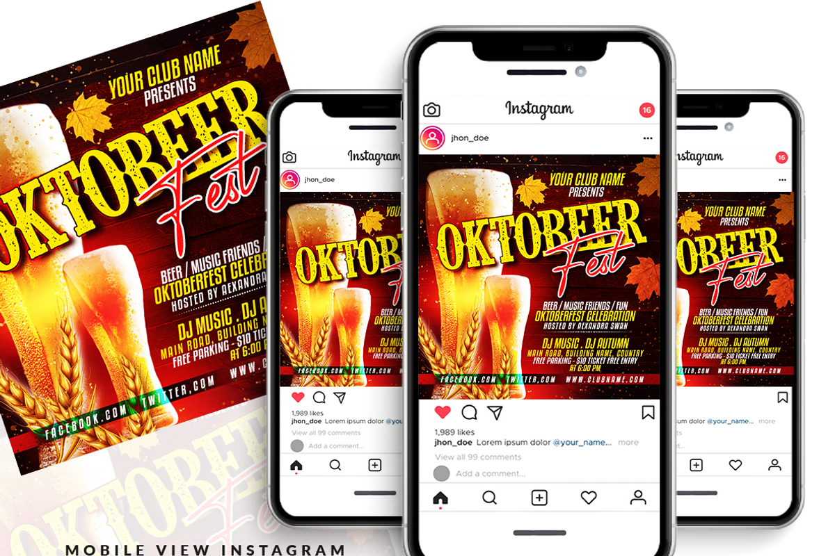Oktober Fest Flyer, a Flyer Template by AfzaalGraphics (Photo 2 of 2)