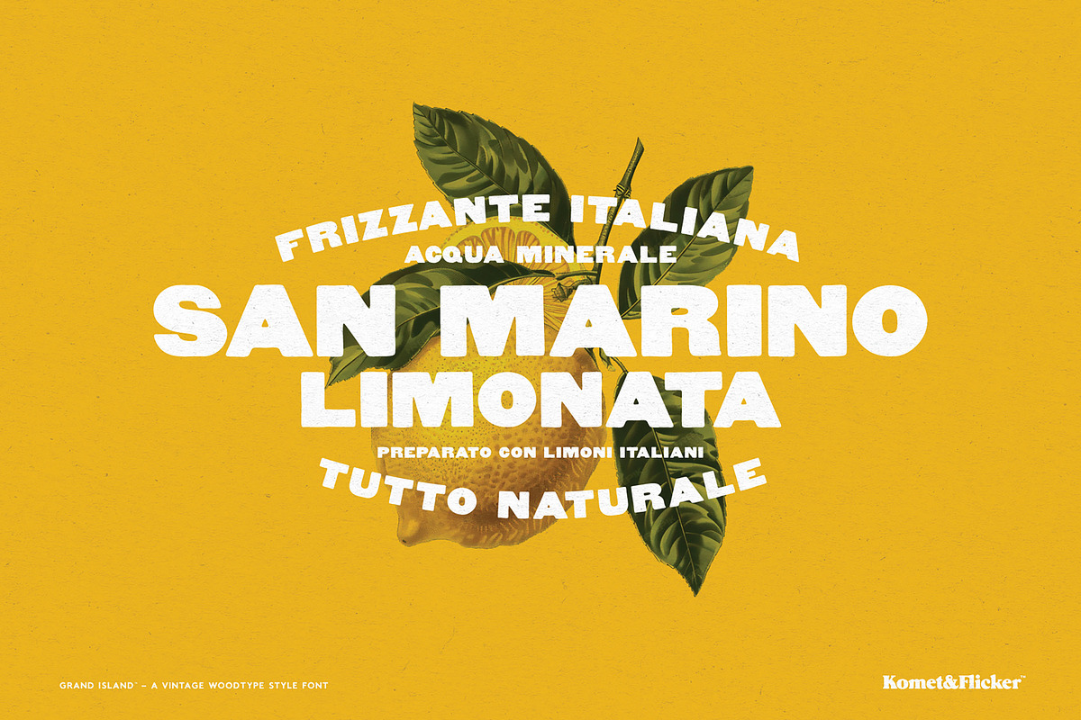 Grand Island - A Woodtype Font, a Sans Serif Font by Komet & Flicker (Photo 11 of 15)