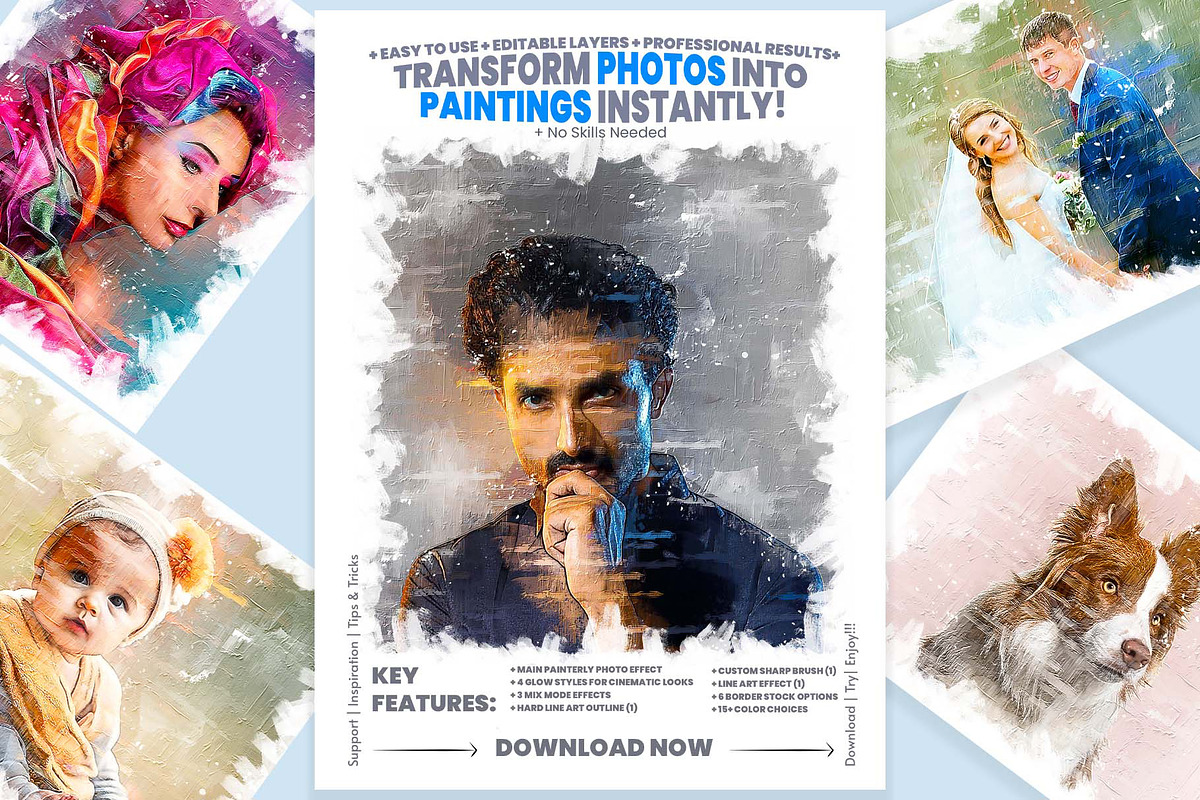 Painterly Photoshop Action, an Action Add-On by MRI STUDIO (Photo 1 of 46)