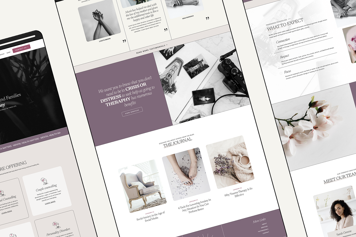 Therapist Marie WordPress Divi 5, a WordPress Template by Lovely Confetti (Photo 2 of 5)