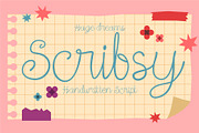 Scribsy – Handwritten Script Font, a Handwritten Font by Huge Dream Studio (Thumbnail 1 of 8)