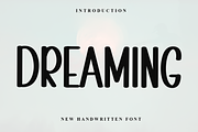 Dreaming, a Sans Serif Font by InermediaSTUDIO (Thumbnail 1 of 8)