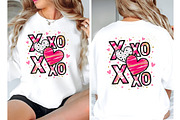 XOXO Valentine Day Heart PNG, an Illustration by SinaCreation (Thumbnail 3 of 11)