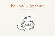 Friend's Stories Font, a Font by Digital Hustler (Thumbnail 5 of 9)