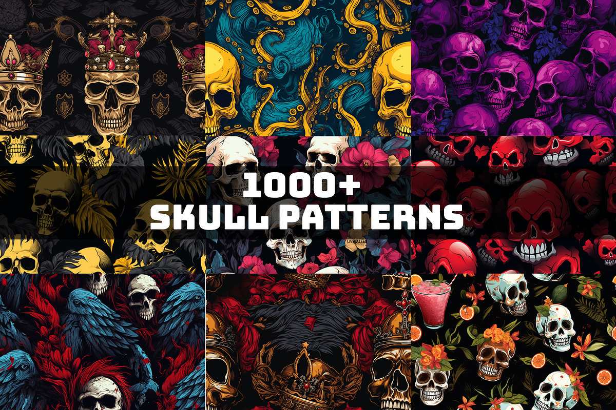 1000+ Halloween Digital Paper Bundle, a Wallpaper Photo by Chipshpow Graphics (Photo 1 of 10)