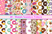 Donuts Pattern, a Pattern Graphic by Digital Studio (Thumbnail 1 of 6)