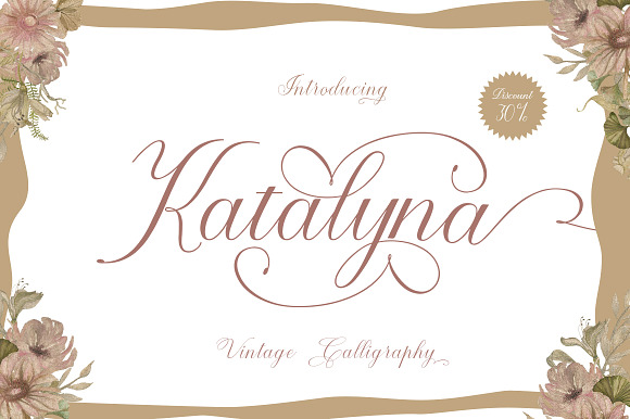 Katalyna Script 30% 0ff preview 7