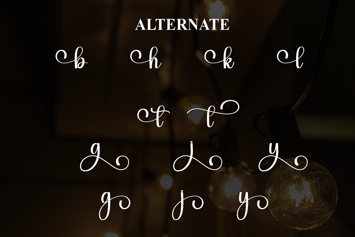 Ligthing | Script Font, a Handwritten Font by Scratchones (Photo 8 of 9)