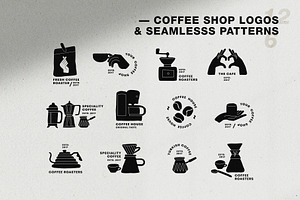 Coffee shop logos