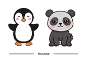 Cute Animal Vector Collection, an Animal Illustration by Redmixx Design (Thumbnail 5 of 6)