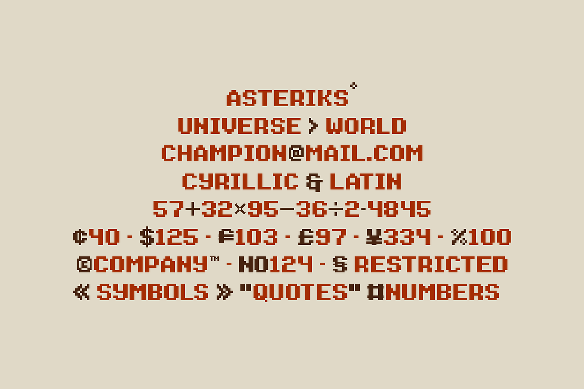 Arcana Game Pixel Font, a Font by alpercakici (Photo 5 of 13)