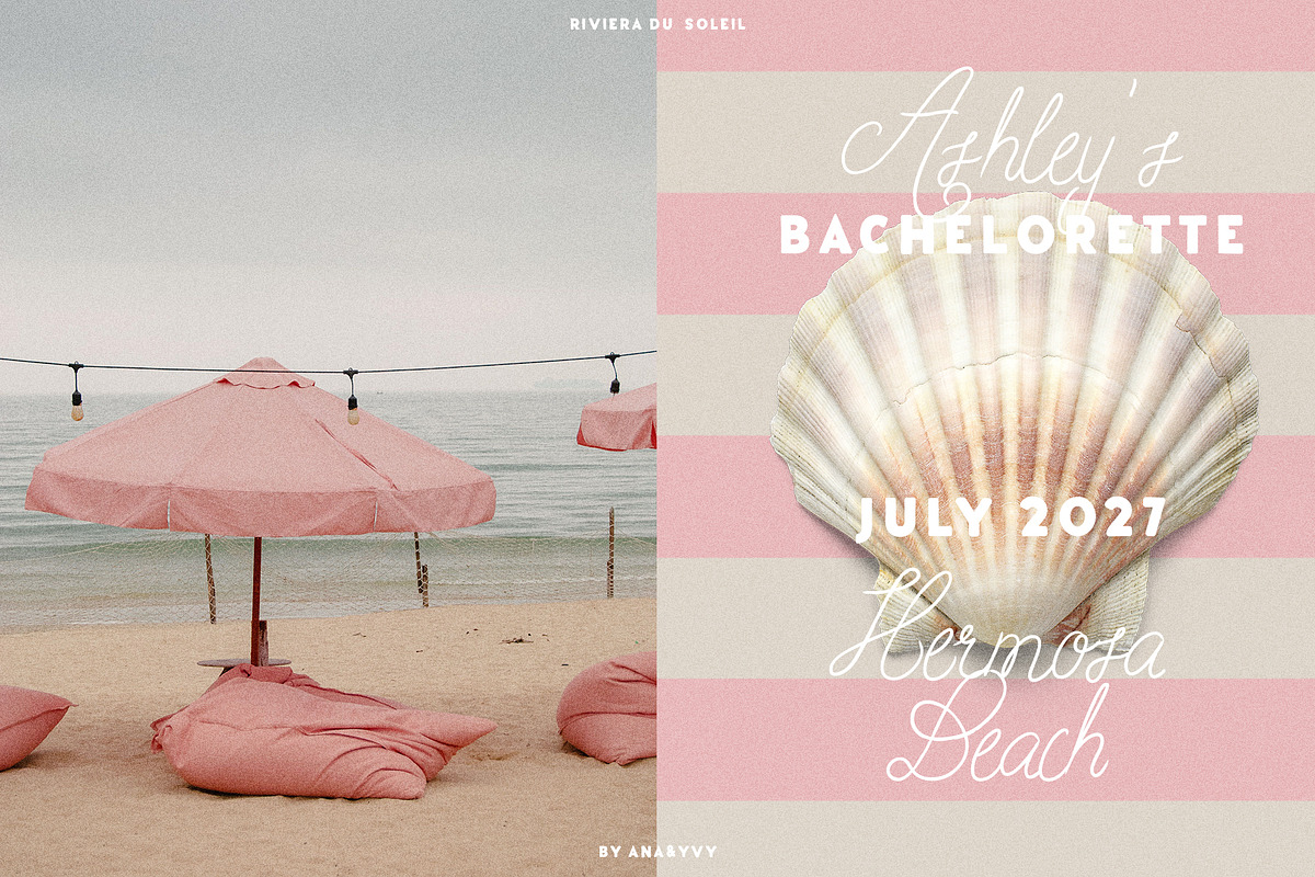 Riviera Du Soleil Font Duo, a Script Font by ana & yvy (Photo 7 of 17)