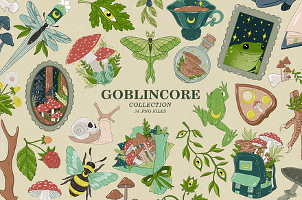 Goblincore, Cottagecore collection, an Illustration by SecondOfJuly