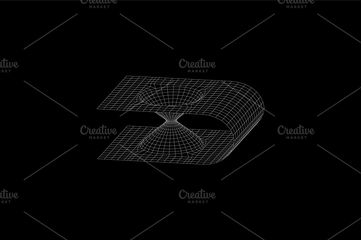 WIREFRAME GEOMETRIC ELEMENTS, an Object Graphic by BonkiStudio (Photo 4 of 11)