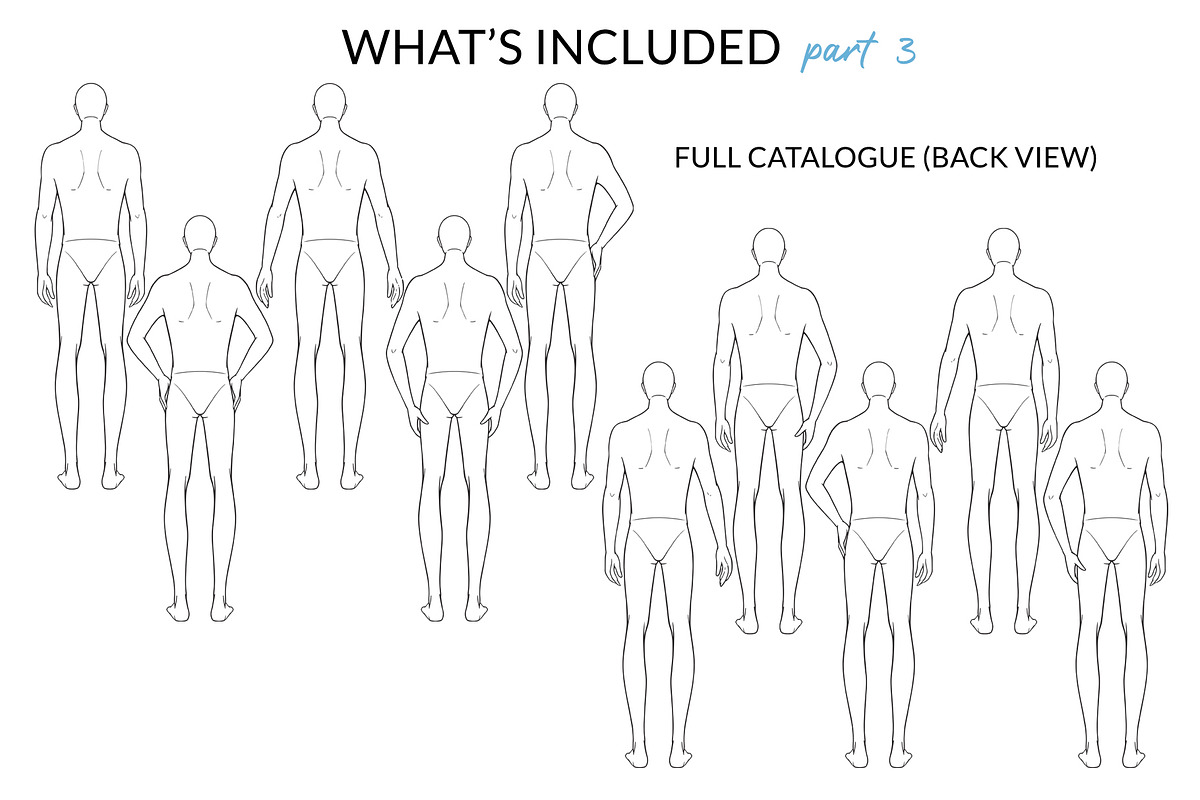 Male Straight Poses Pack, a Person Illustration by Art by Lin (Photo 4 of 6)