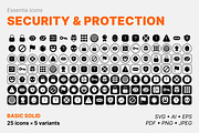 Protection & security icons (Solid), a Solid Icon by Totto House (Thumbnail 2 of 3)
