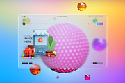 Gradient Glassmorphism Background, a Wearable Device Mockup by Artlogs (Thumbnail 1 of 4)