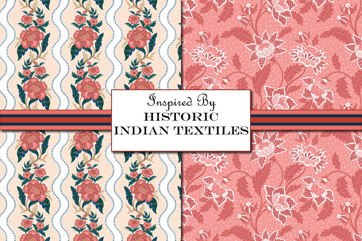 Boho Pattern Bundle - Indian Chintz, a Pattern Graphic by RachelStudio (Photo 3 of 10)