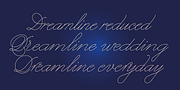 Dreamline, a Script Font by Wiescher-Design (Thumbnail 7 of 9)