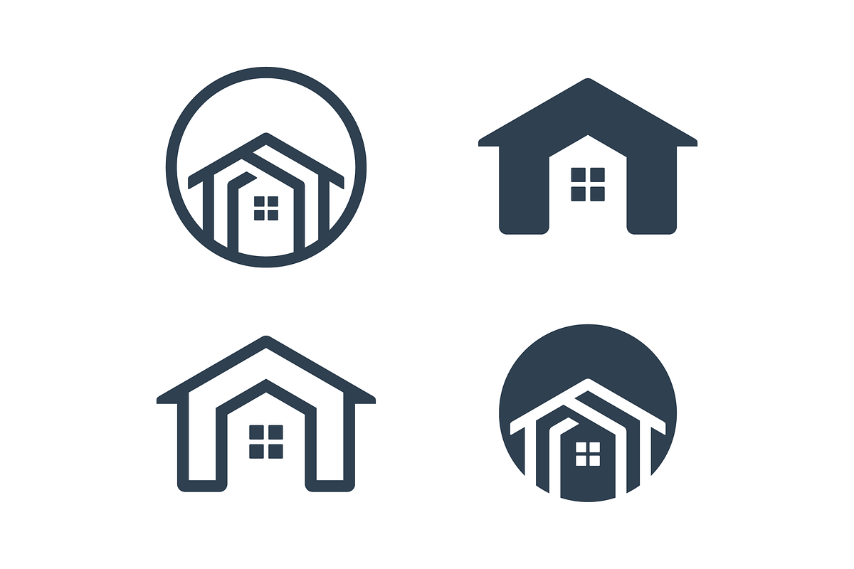 luxury home set logo design, a Branding & Logo Template by mouze_art (Photo 1 of 5)