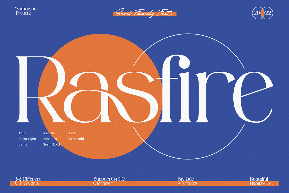 Rasfire, a Serif Font by Nathatype (Photo 1 of 11)
