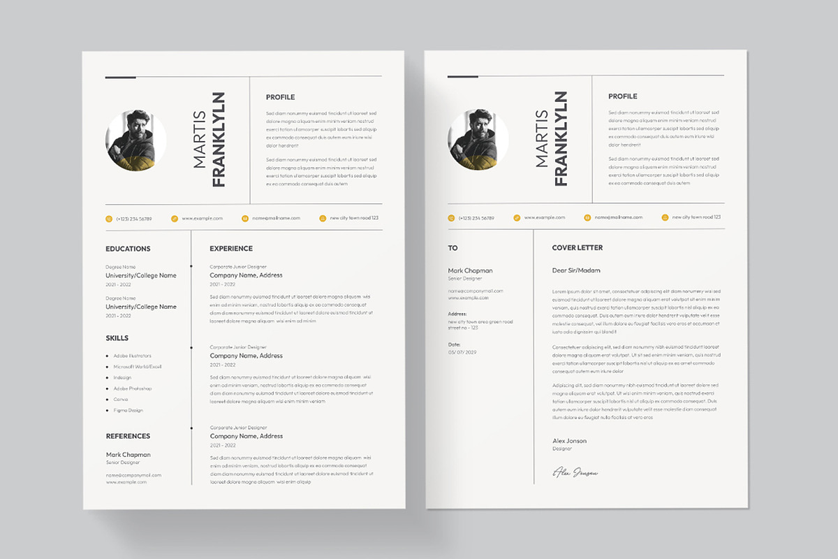 Clean Resume, a Resume Template by Pixelpick (Photo 2 of 4)