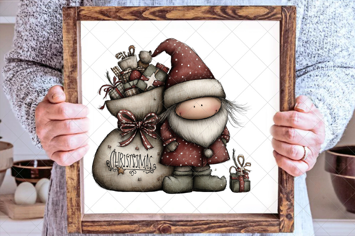 Whimsical Santa Clipart, an Illustration by SinaCreation (Photo 5 of 6)