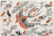Thumbelina Folk Tale, a Pattern Graphic by Arie Clares (Thumbnail 9 of 9)