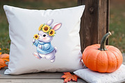 Watercolor Autumn Animals Clipart, a Seasonal Illustration by Canvas Craft (Thumbnail 6 of 9)