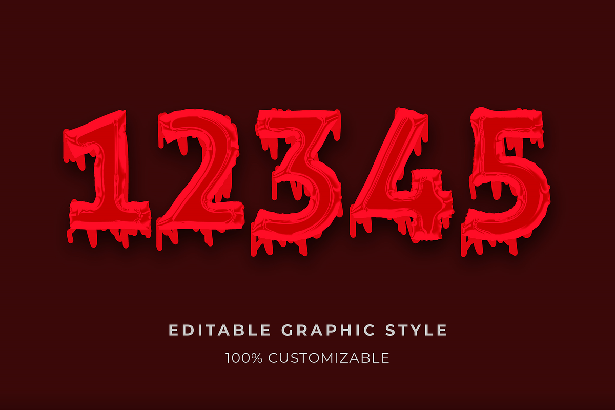 Glossy Dripping Liquid Text Effect preview 2