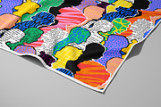 Colorful People Collage Pattern #2, a Pattern Graphic by Dedraw Studio (Thumbnail 2 of 3)