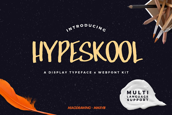 Hypeskool Typeface preview 7