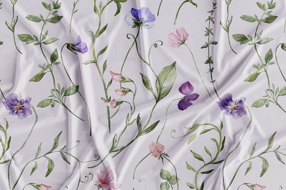FIELD watercolor wildflowers, a Decorative Illustration by Yuliia Lashevska (Photo 2 of 13)
