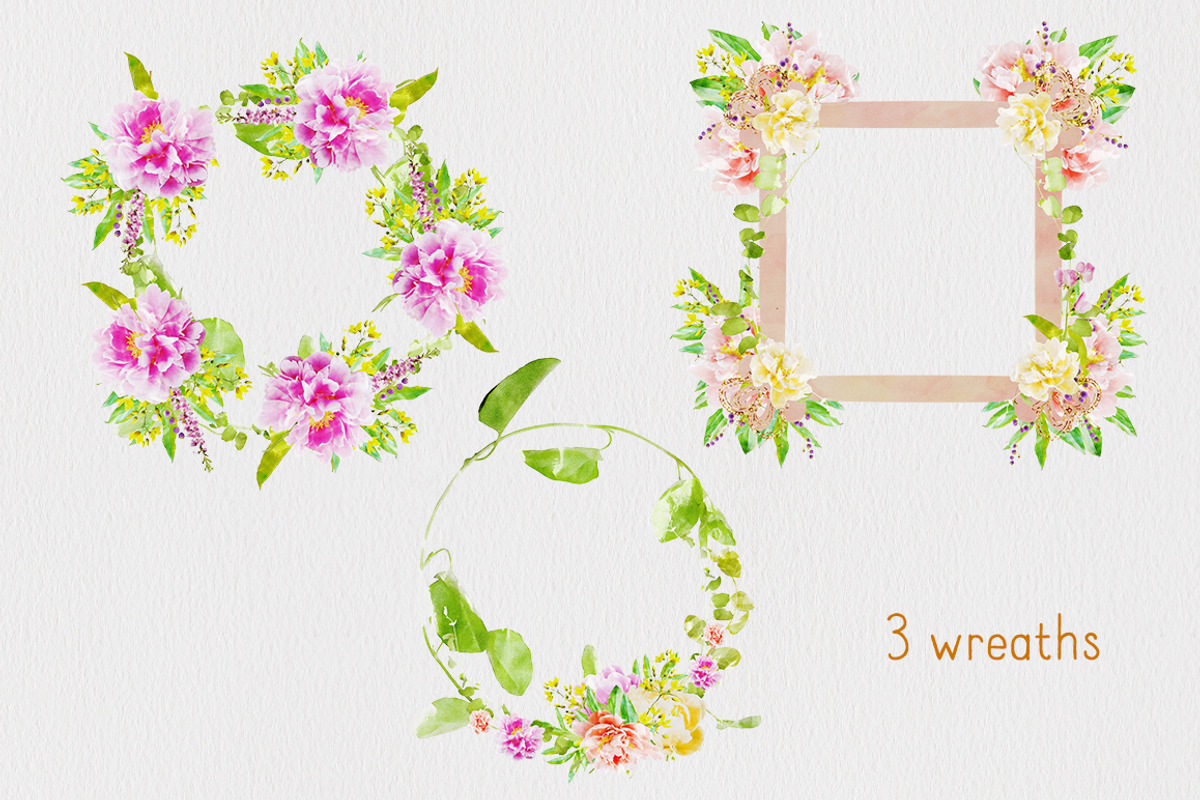 Watercolor Flowers - Peonies, a Graphic by TheSeventhDesire (Photo 3 of 10)