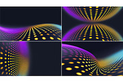 12 Dark Futuristic Dot Backgrounds, a Background Graphic by BazziBa♥ (Thumbnail 2 of 4)