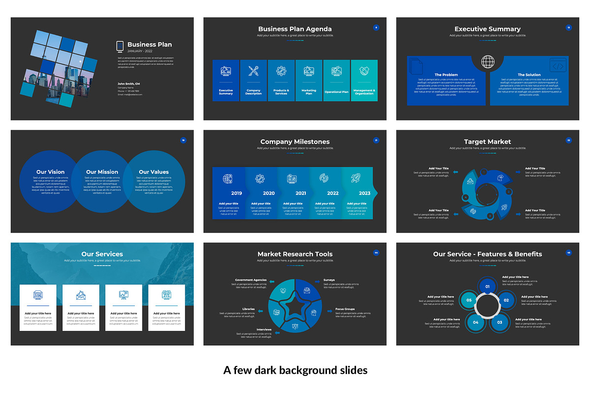 Startup Business Plan PowerPoint, a Presentation Template by SlideBunny