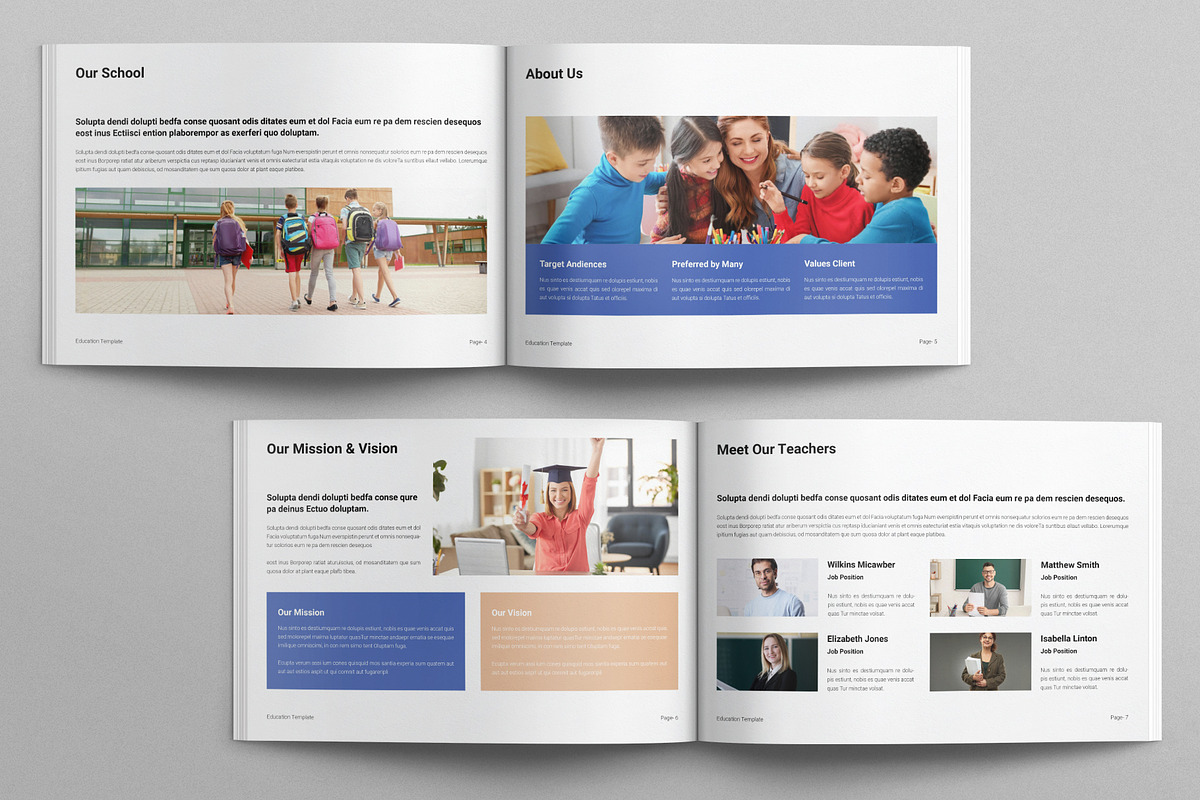 Education Template Landscape, a Brochure Template by E-Type (Photo 3 of 7)