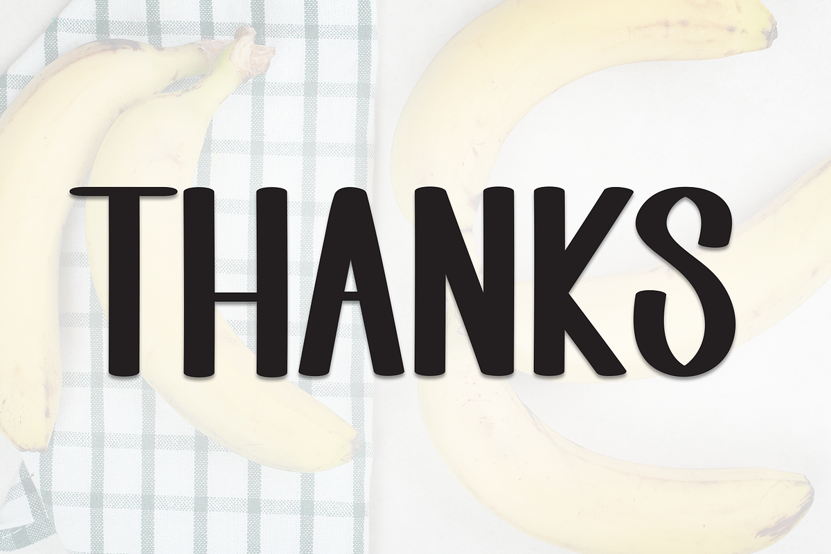 Banana Christmas | Script Font, a Script Font by Scratchones (Photo 8 of 8)