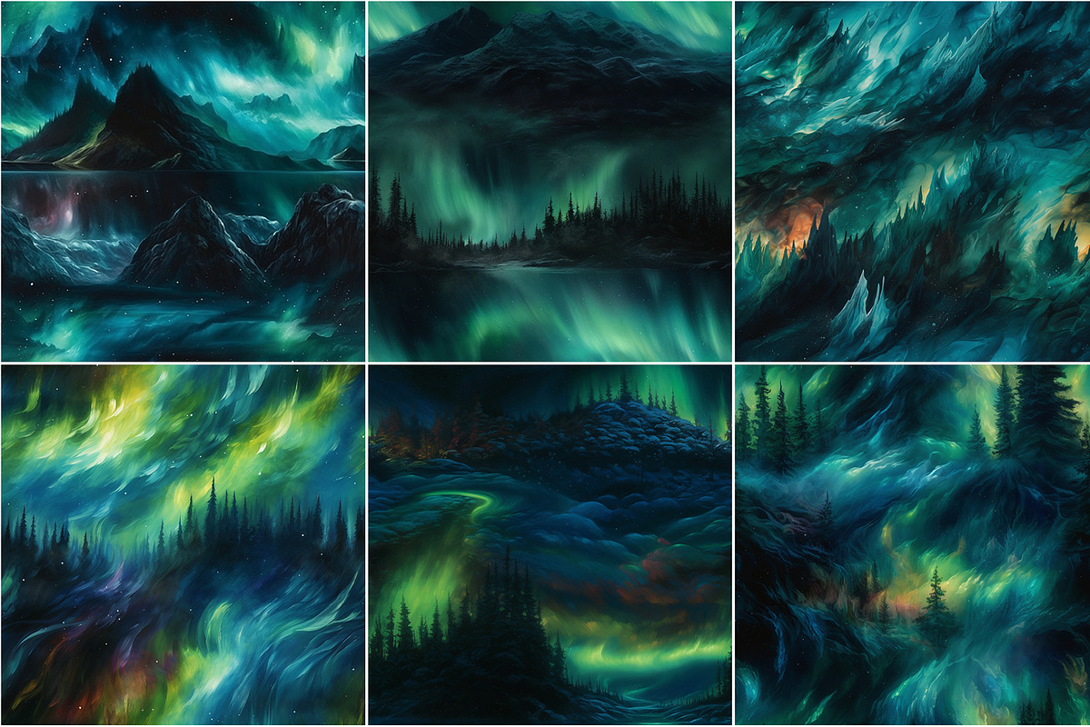 Aurora - Seamless Northern Light Art, a Pattern Graphic by Pixel Perfect Patterns (Photo 11 of 12)