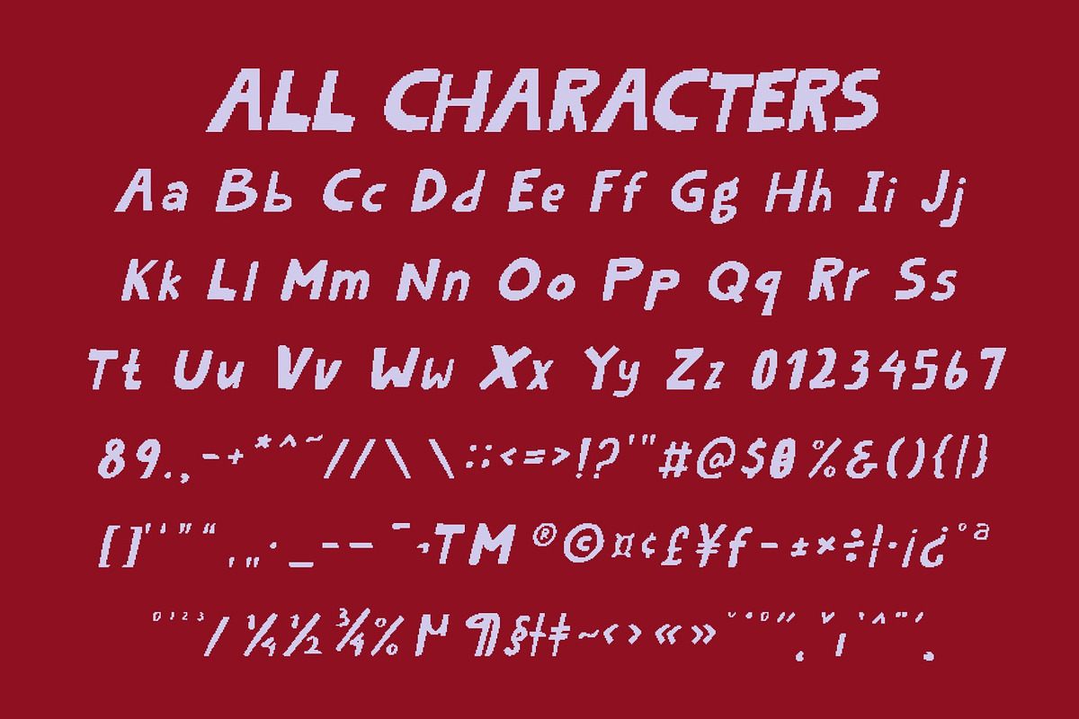 CS Gregory Pixel, a Sans Serif Font by Craft Supply Co. (Photo 8 of 8)