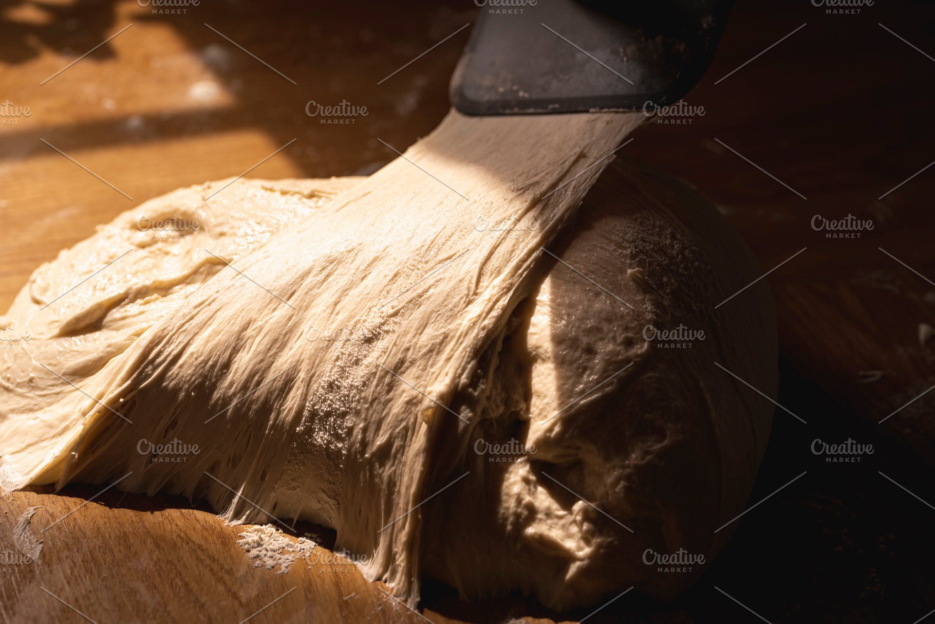 Fermented sourdough on the kitchen c, a Food & Drink Photo by YesPhotographers