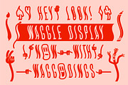 WAGGLE Display Font, a Font by PiiNK iiNK STUDiO (Thumbnail 10 of 13)